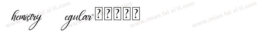 Chemistry Regular字体转换